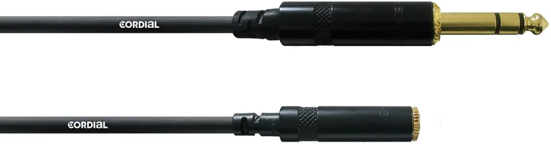 Cordial Verlenging 3,5mm/6,3mm Stereo CFM 3VY