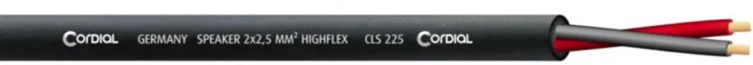 Cordial CLS 225 Lautsprecherkabel grau 100 m Spule