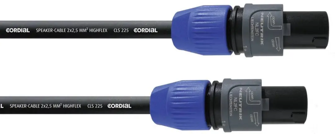 Cordial Luidsprekerkabel 2x2.5mm² 10m - Zwart - afbeelding 6 van 6