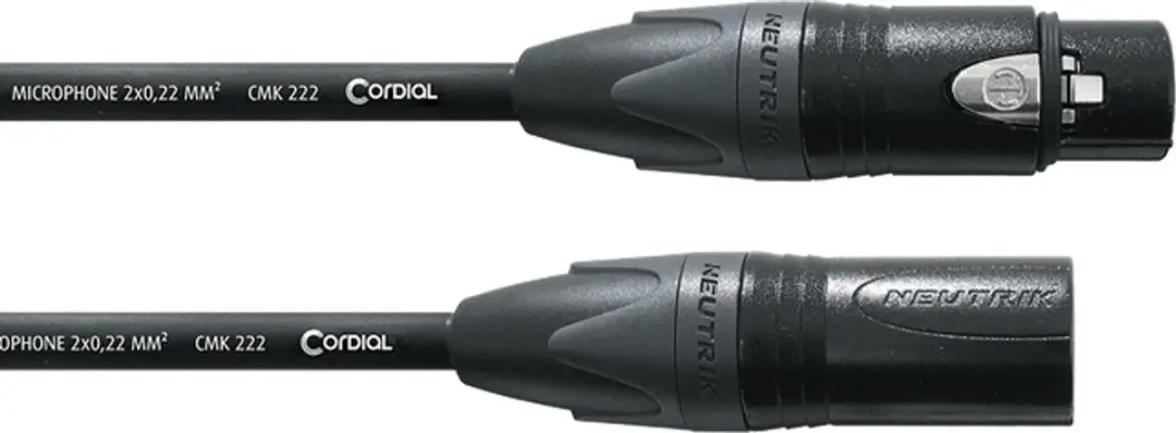 Cordial CPM FM Select Microfoonkabel XLR F/M 5m - Zwart