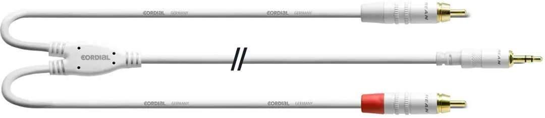 Cordial soundcard kabel Cinch 6m Y-Adapterkabel CFY 6 WCC-SNOW