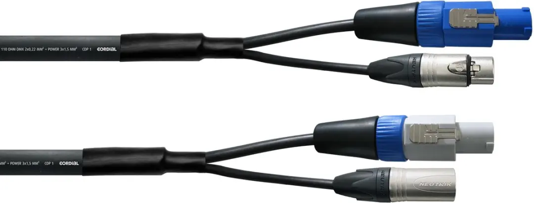 Cordial CPH 1,5 DMX 1-5 PWR 1 Hybrid PWR/DMX Kabel 1,5m