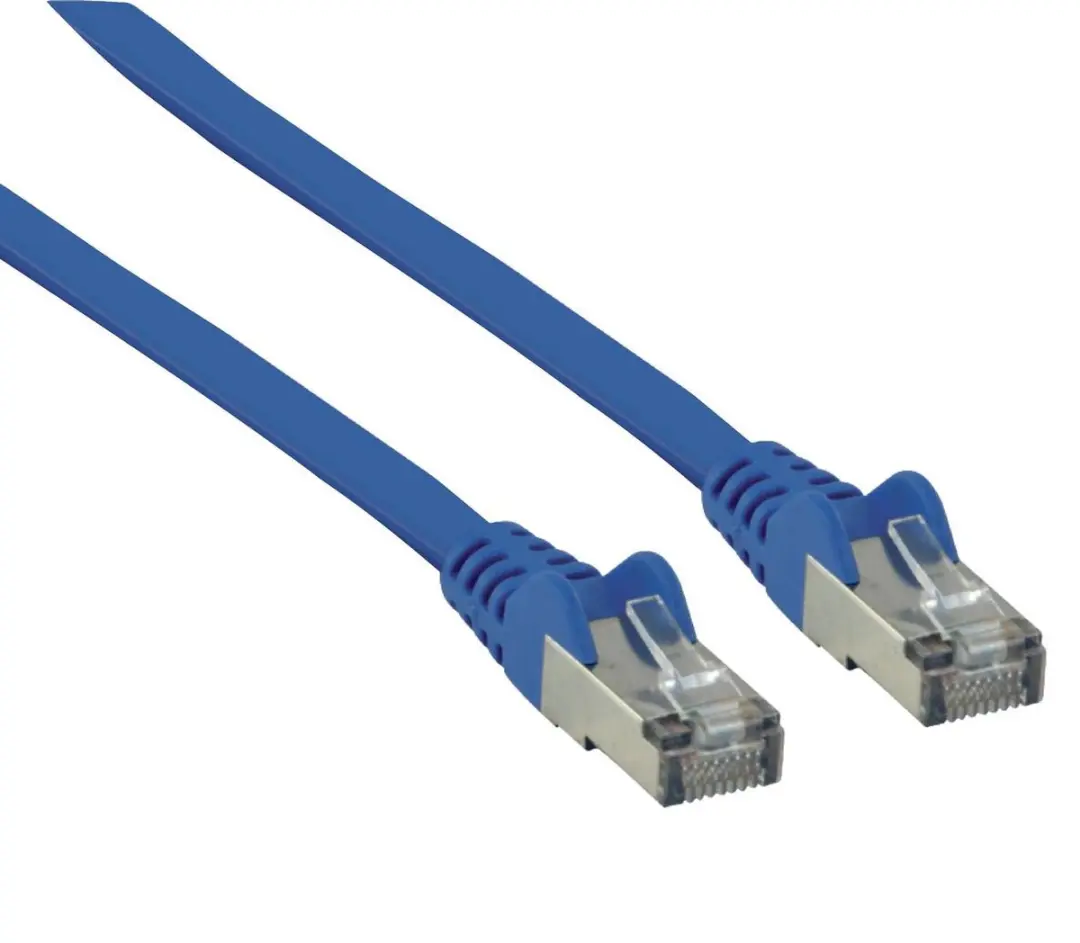 Valueline FTP CAT6 Platte Netwerkkabel 1,00m - Blauw