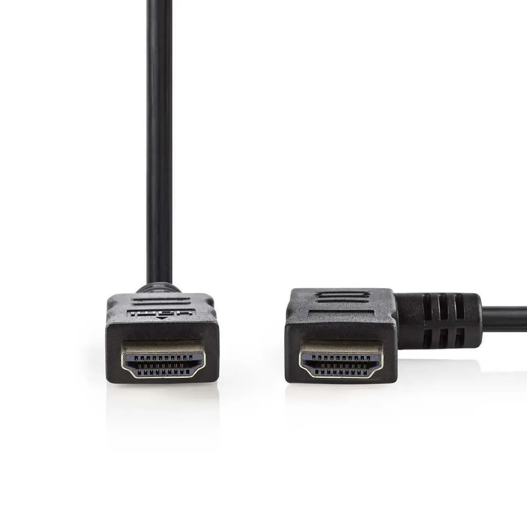 High-Speed 1m HDMI-Kabel mit Ethernet, vergoldet [1x rechts gewinkelter Anschlus