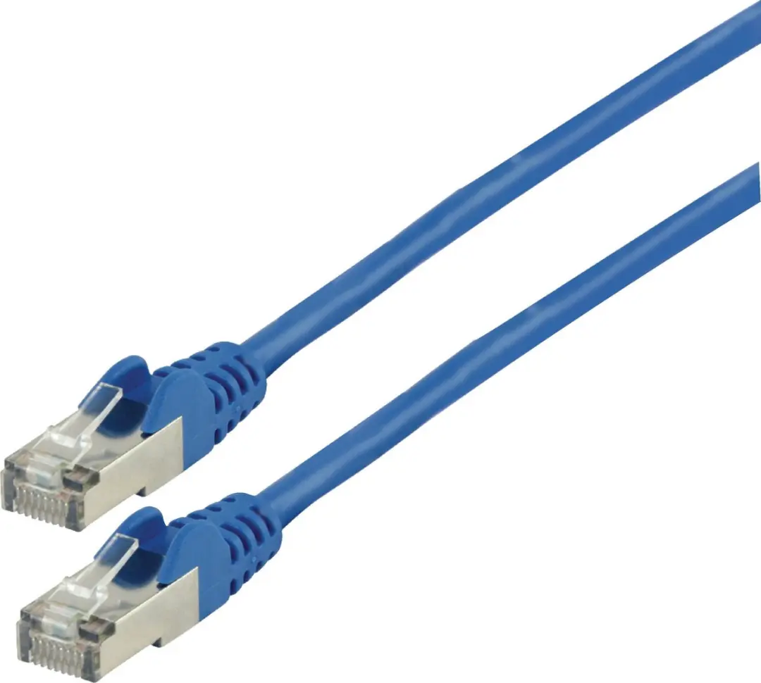 CAT 7 PiMF netwerk kabel 0,50 m blauw