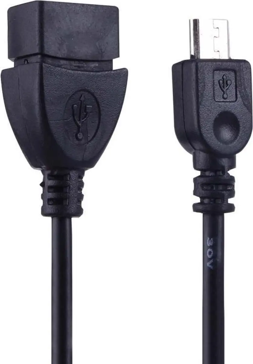 Valueline Micro USB OTG Kabel - Zwart