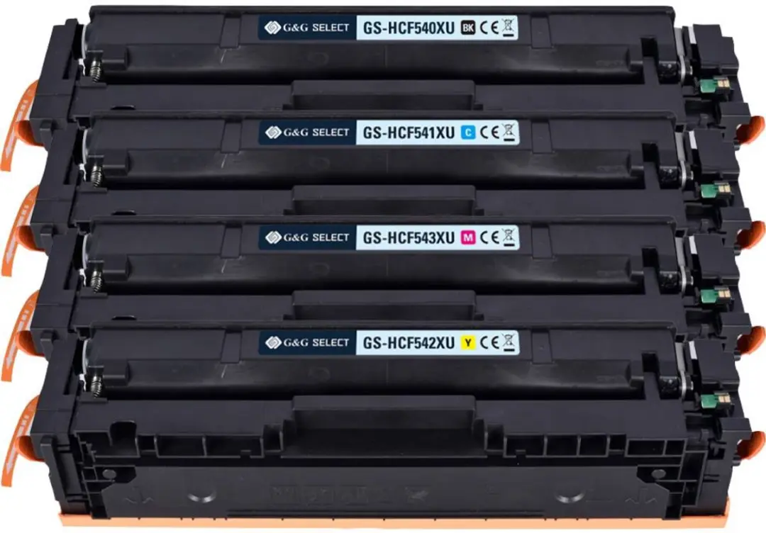 G&G Select XL Premium Toner - 4 Kleuren - 10700 Pagina's - o.a. HP 203A/Canon 054
