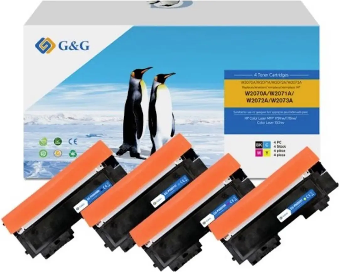 G&G Toner NT-PH2070BK/C/M/Y Compatibel HP 117A