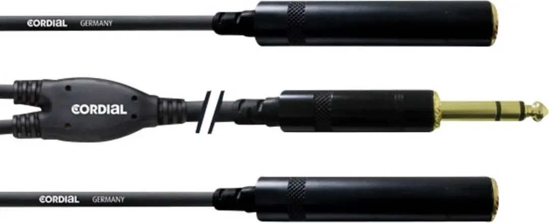 Cordial STEREO CFY0.3VKK Jackkabel 0.3m - Zwart