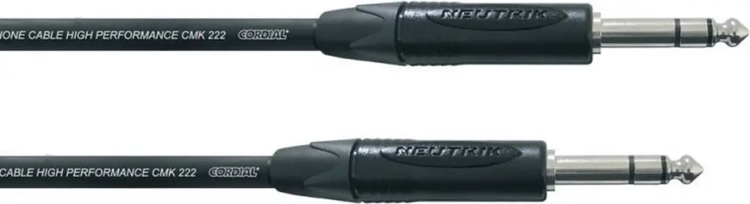 Cordial CPM 5 VV TRS-kabel 10m - Zwart - afbeelding 2 van 2