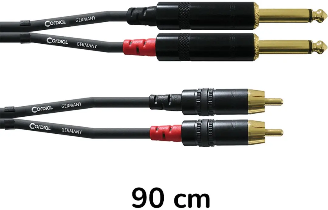 Cordial Cinch-jackkabel 0,9m CFU PC - Zwart
