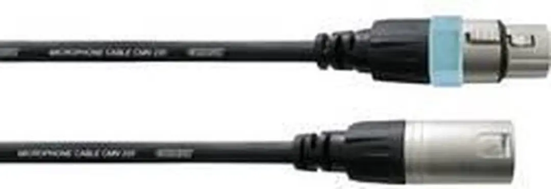 Cordial CCM FM Essentials Microfoonkabel XLR M/V - Zwart - afbeelding 4 van 5