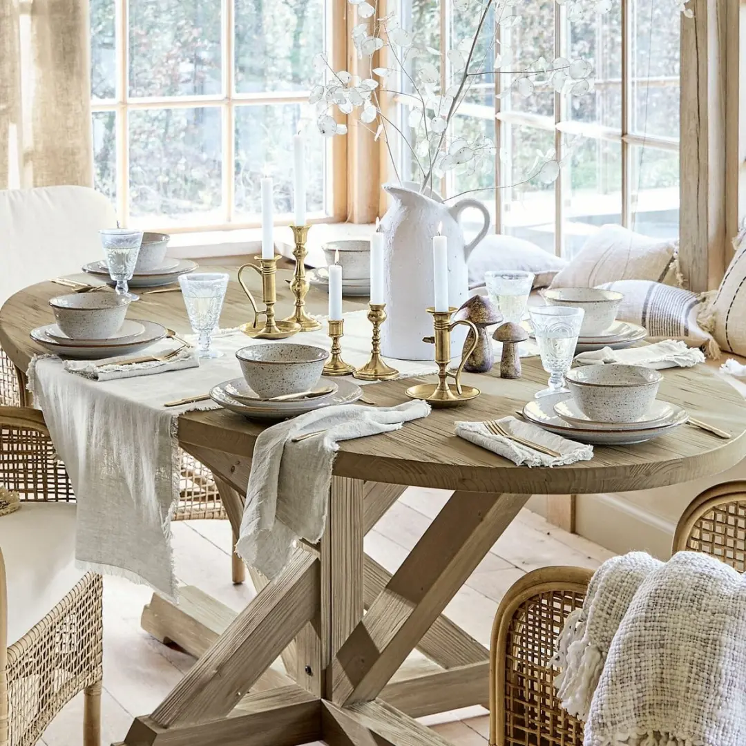 Loberon Murray Servies Set 30-delig - Beige - afbeelding 3 van 6