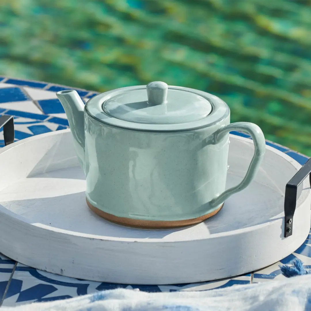 Loberon Theepot Biarré Turquoise - afbeelding 4 van 4