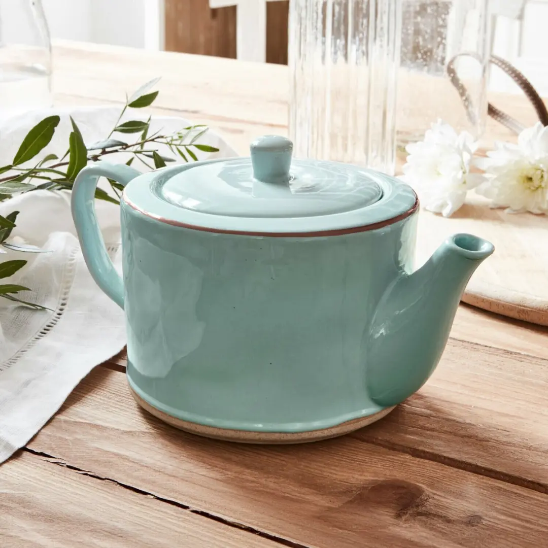 Loberon Theepot Biarré Turquoise - afbeelding 2 van 4