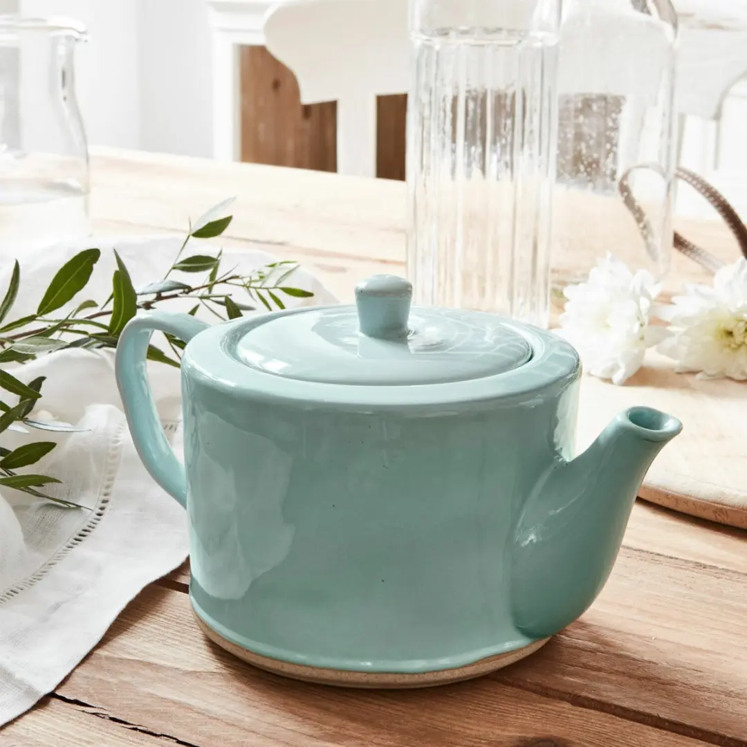 Loberon Theepot Biarré Turquoise - afbeelding 3 van 4