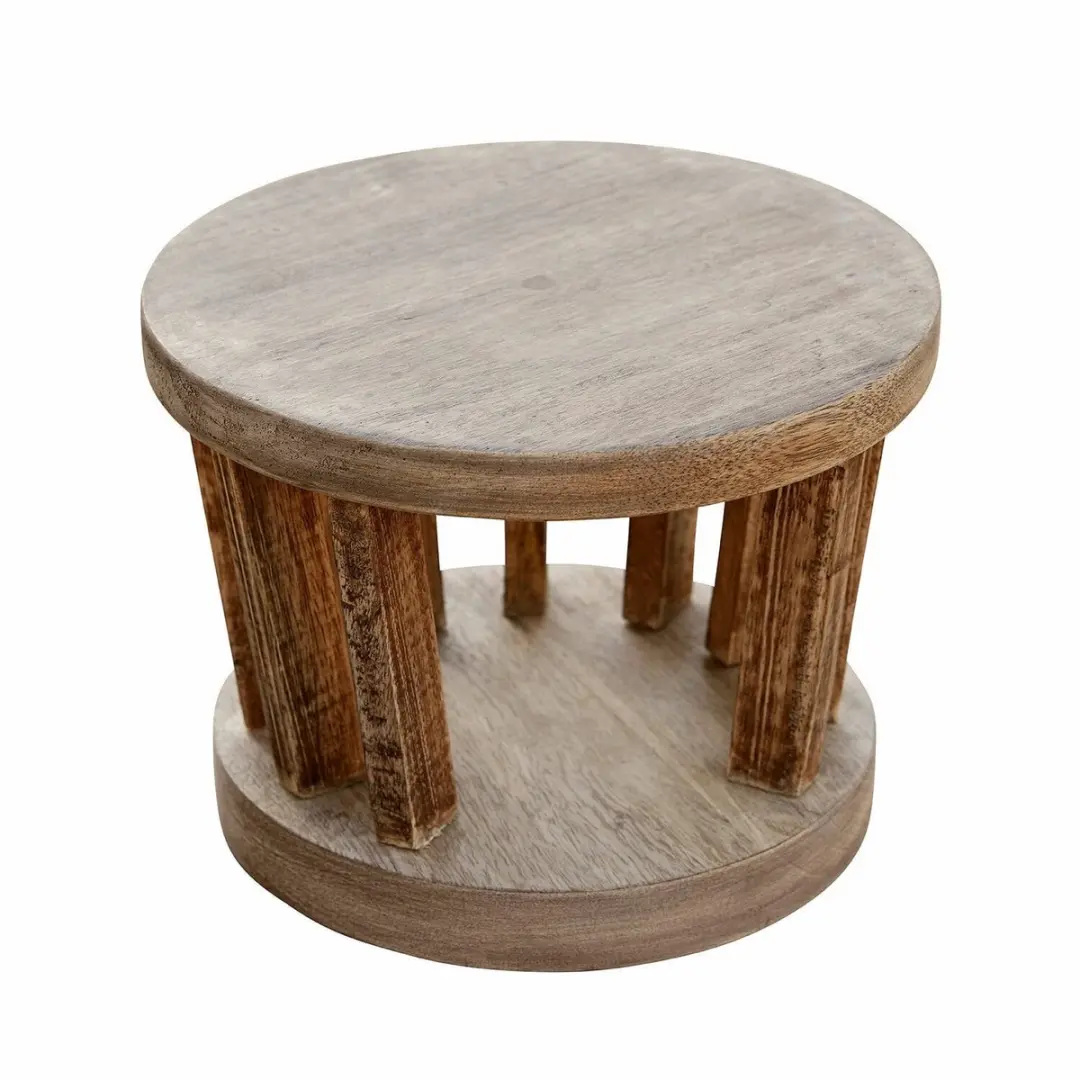 Loberon Sokkel Gabela - 20cm - Bruin - afbeelding 2 van 5