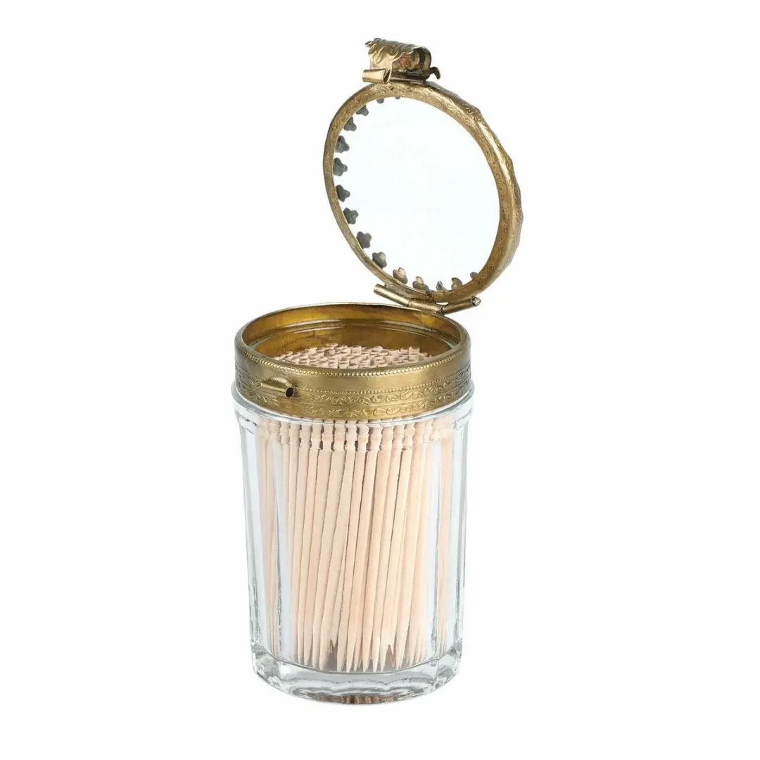 Loberon Tandenstokerhouder Rashid - 5.5cm - Heldere messing - afbeelding 4 van 6