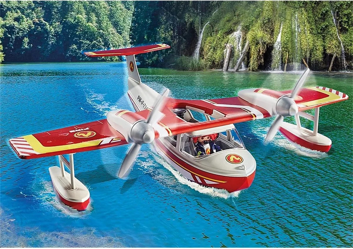 Playmobil Brandweervliegtuig met blusfunctie 71463 - Multicolor
