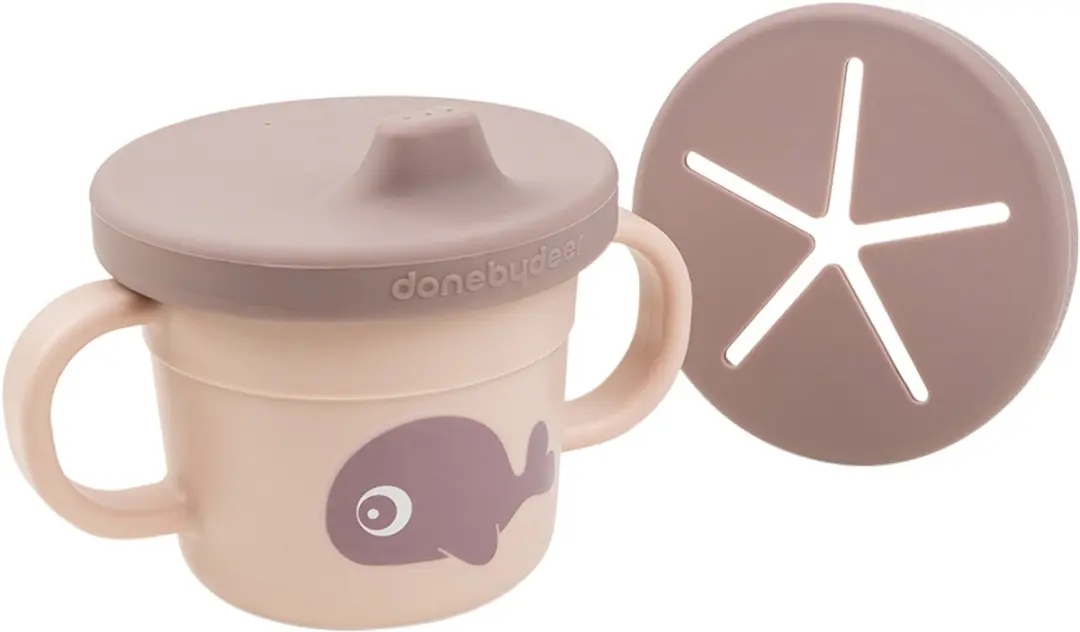 Done By Deer Wally Snack/Drinkbeker 250ml - Roze licht - afbeelding 4 van 5