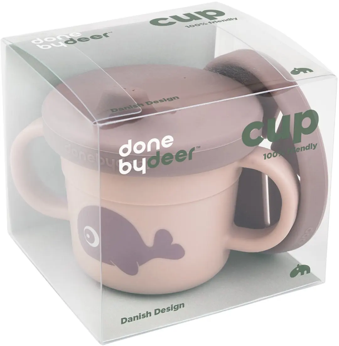 Done By Deer Wally Snack/Drinkbeker 250ml - Roze licht - afbeelding 3 van 5
