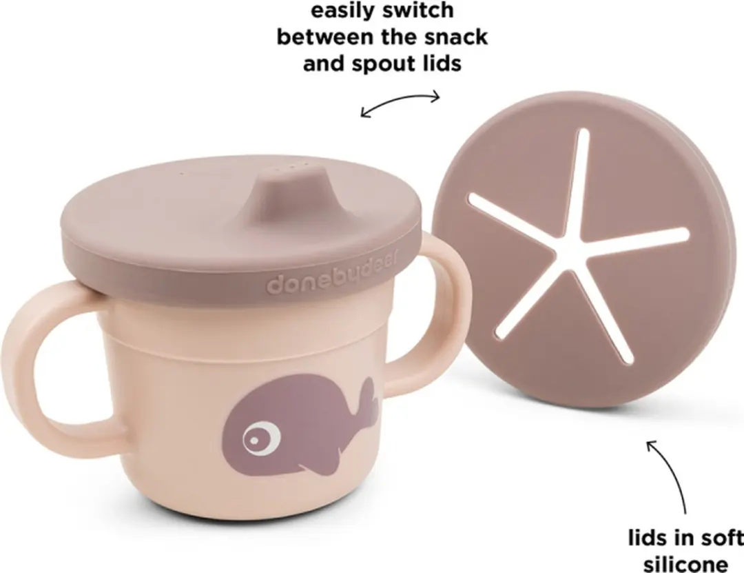Done By Deer Wally Snack/Drinkbeker 250ml - Roze licht - afbeelding 5 van 5