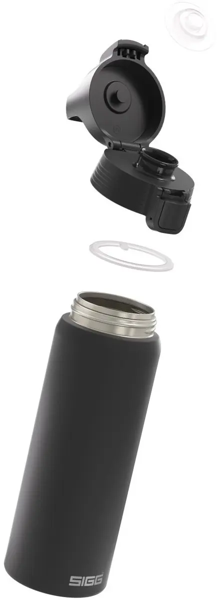 Sigg Shield One 0.75L Drinkfles - Zwart - afbeelding 2 van 5