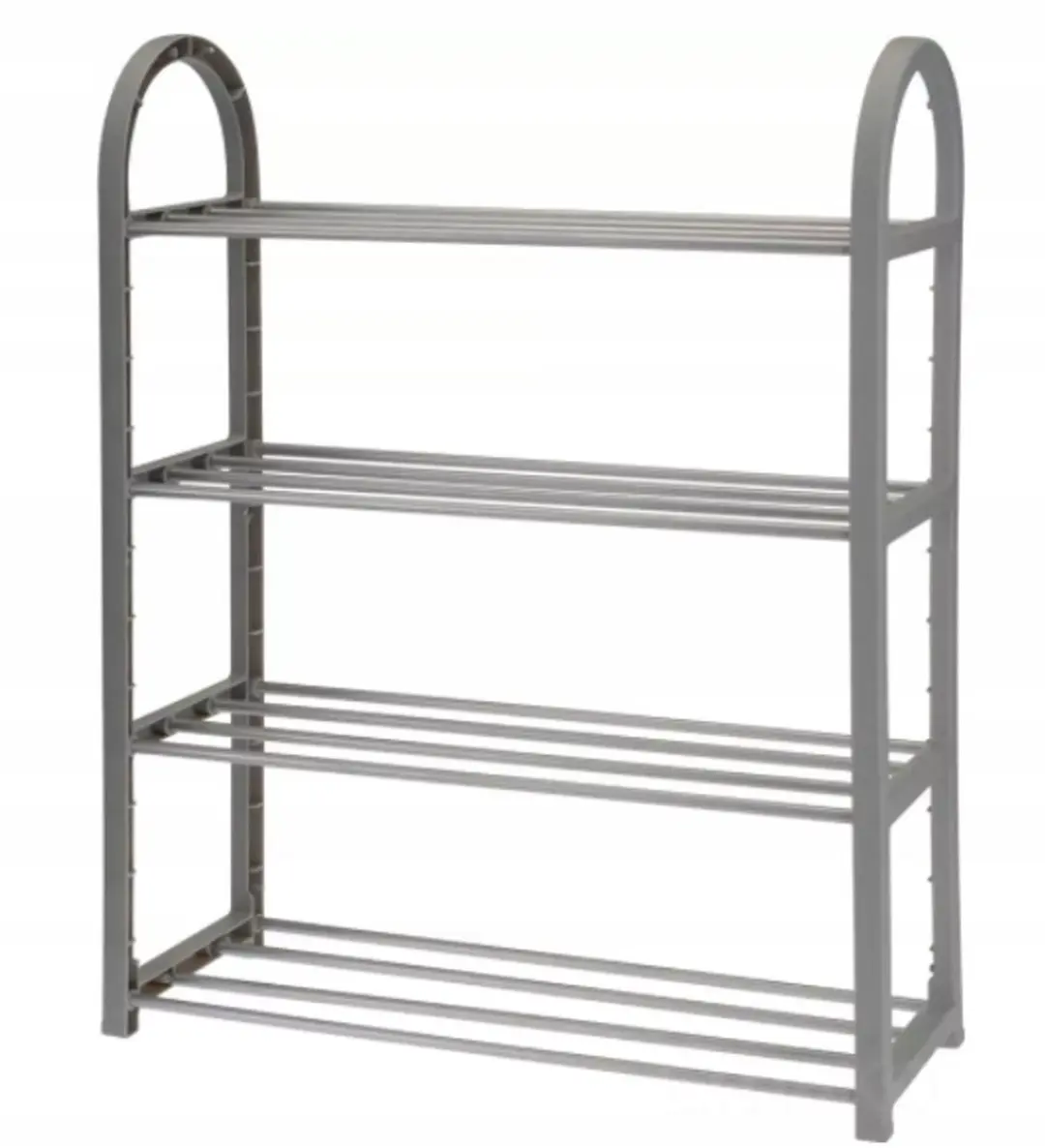 Koopman Schoenenrek 4-laags 50x65cm - 16 Paren - Zilver/Zwart