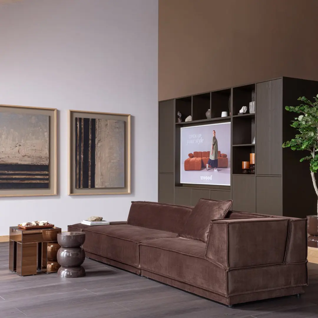 WOOOD Trayla Dienblad Mangohout - Set van 3