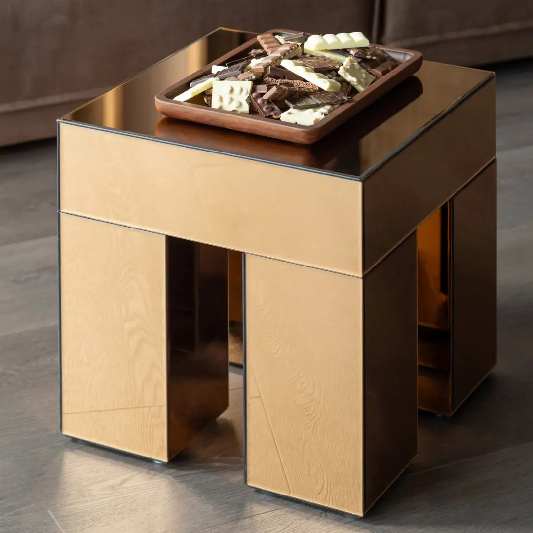 WOOOD Trayla Dienblad Mangohout - Set van 3