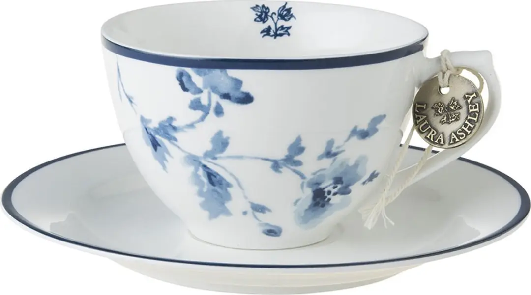 Laura Ashley Blueprint Kop & Schotel Koffieset - Porselein - 260ml