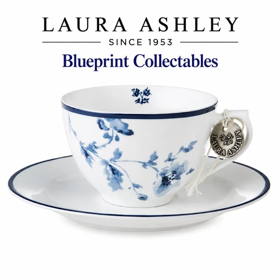 Laura Ashley Blueprint Collectables Kop en Schotel koffie set
