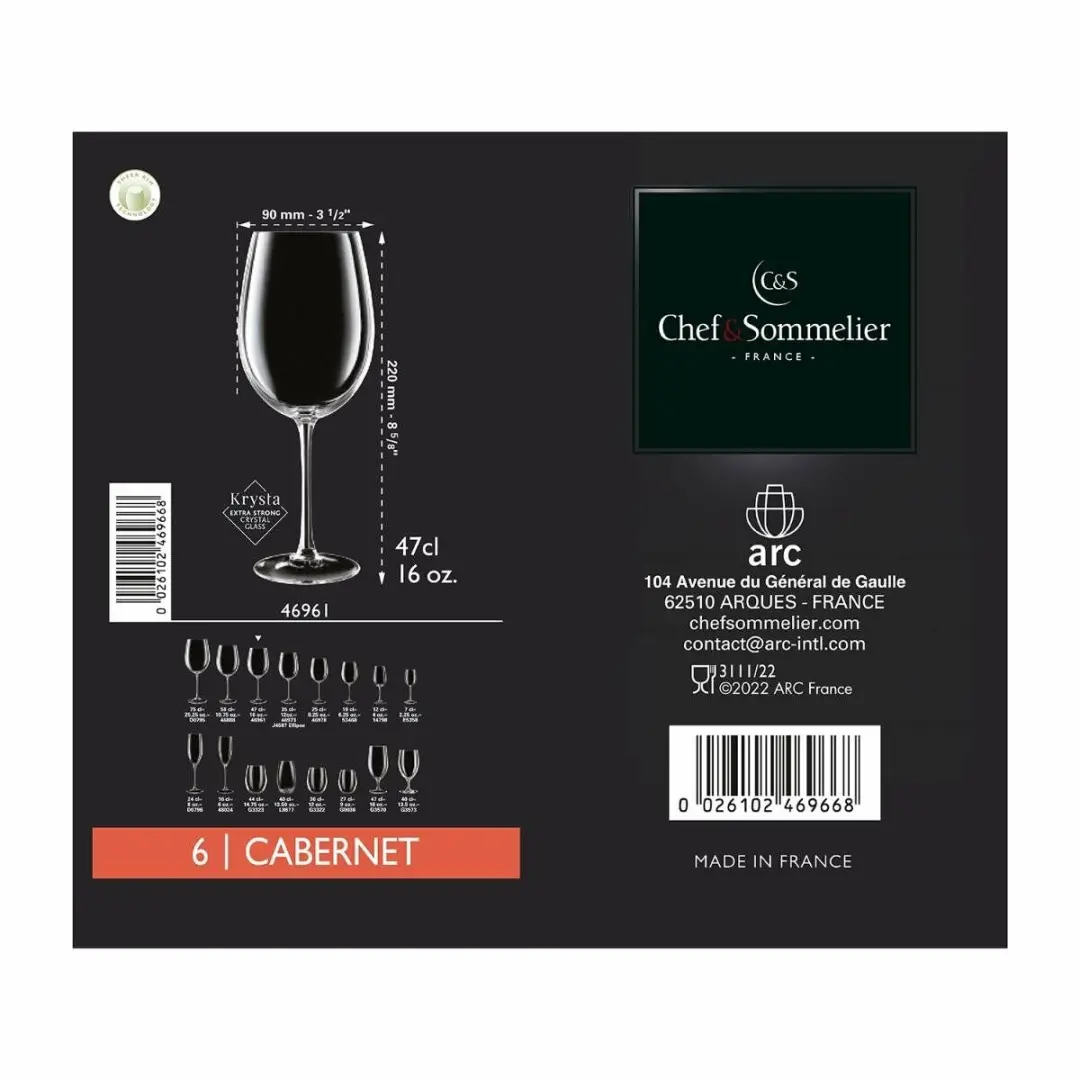 Chef & Sommelier Exaltation Wijnglas 47cl - 6 Stuks - afbeelding 6 van 6