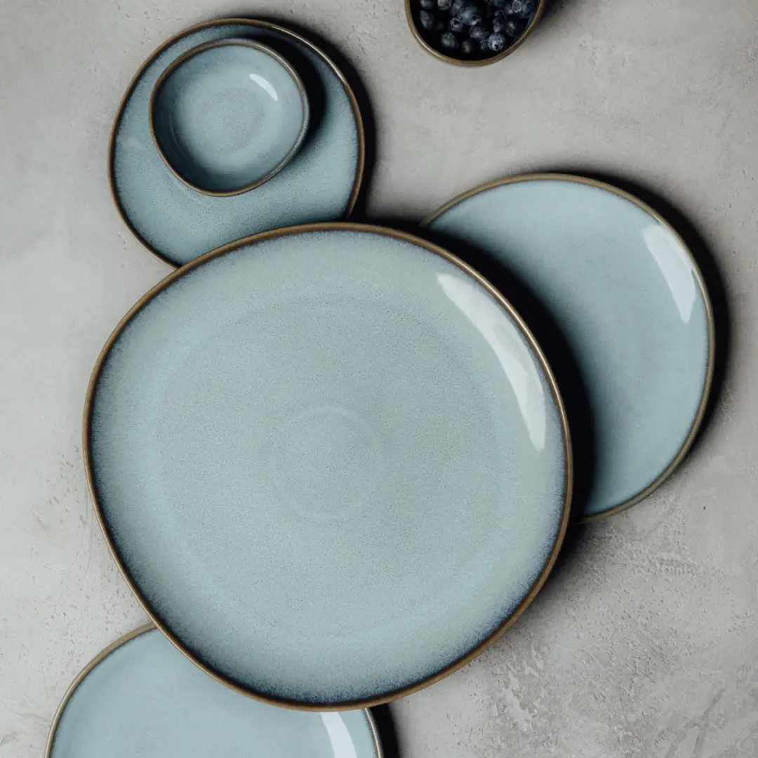 Like by Villeroy & Boch Lave Serveerbord Glace - Blauw 32cm - afbeelding 5 van 5