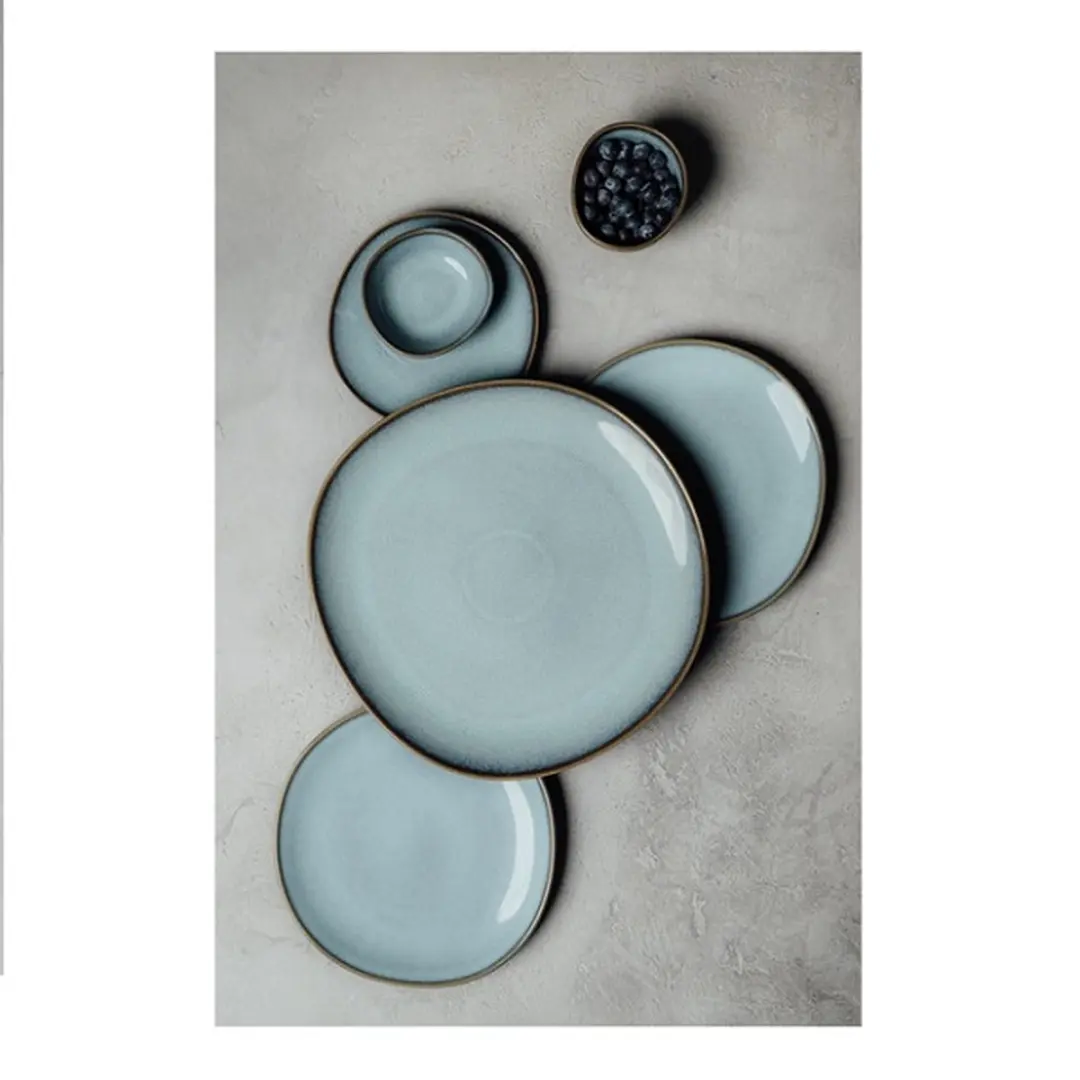 Like by Villeroy & Boch Lave Serveerbord Glace - Blauw 32cm - afbeelding 4 van 5