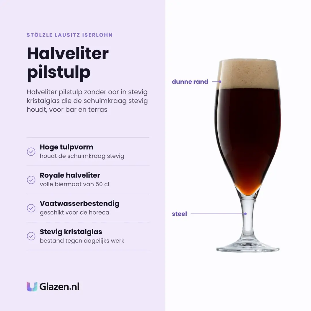 Stölzle Lausitz Iserlohn Bierglas 50cl - 6 Stuks - afbeelding 3 van 6