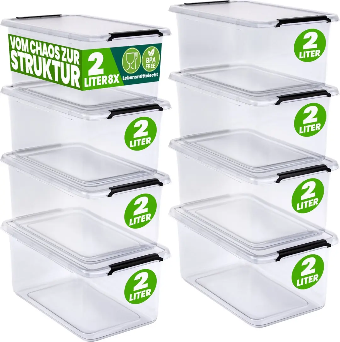DEUBA Opbergbox Set 8 Stuks