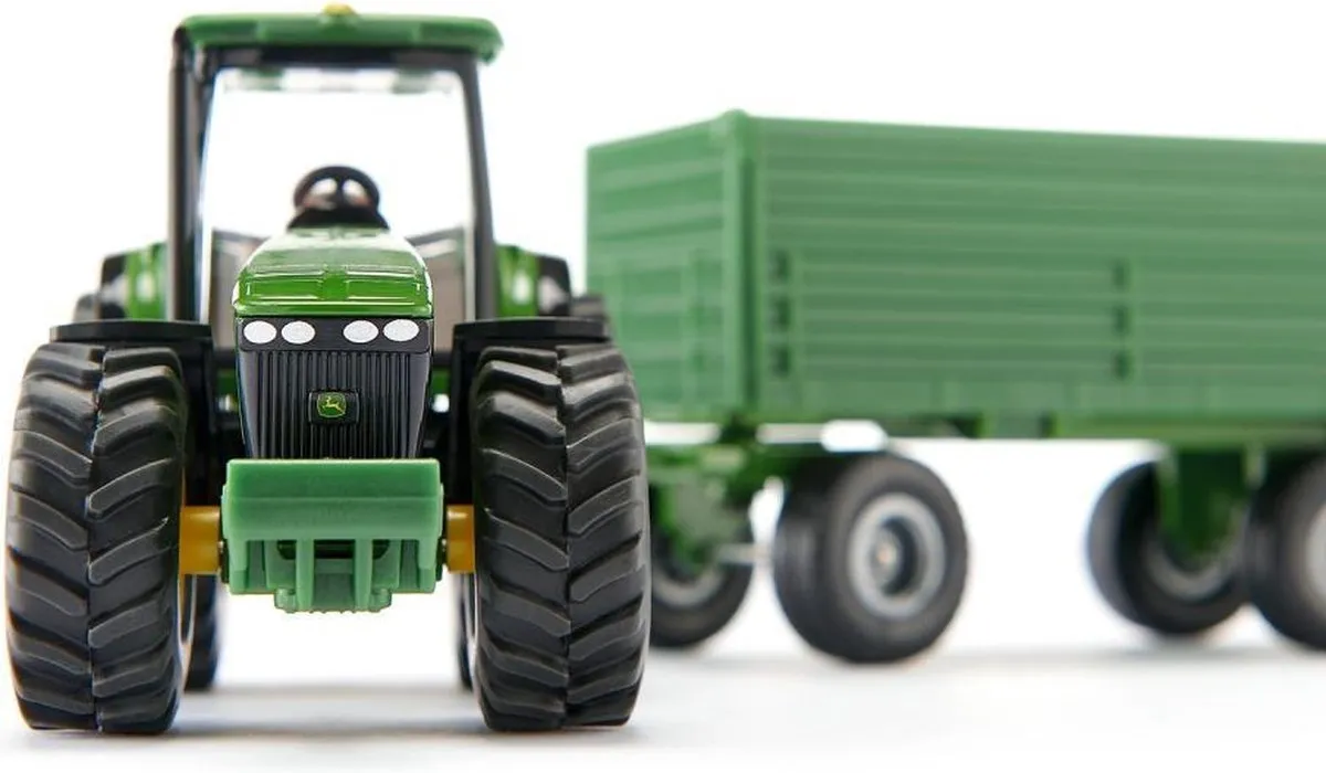SIKU 1953 John Deere Tractor met Hanger 1:50 - Groen/Geel