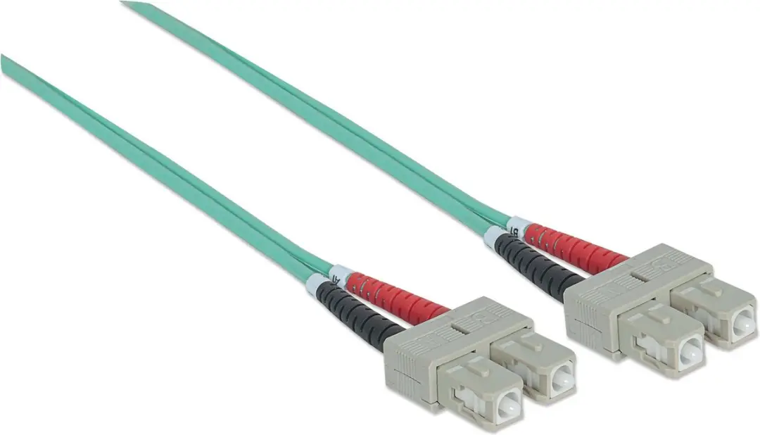 Intellinet 750837 Glasvezelkabel SC OM3 - 2m Aqua