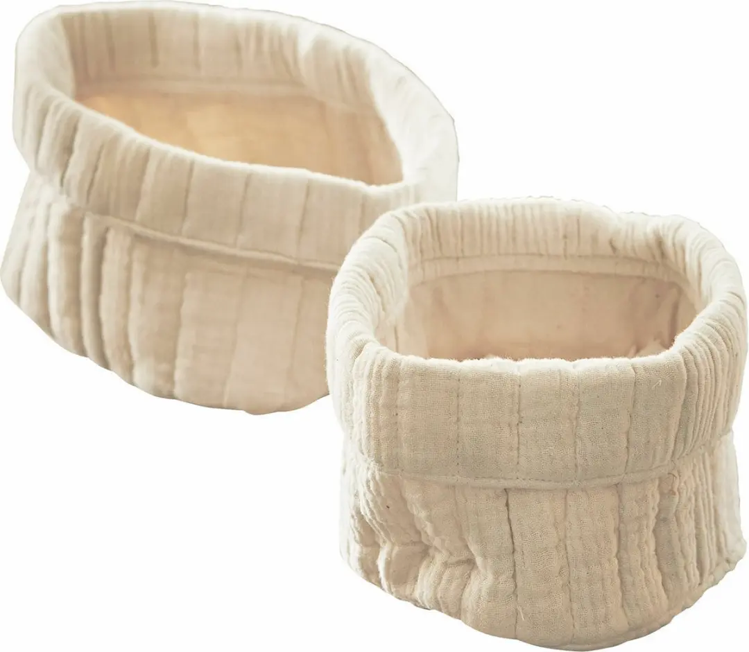 Loberon Mandenset 2 Stuks - Huillé Crème