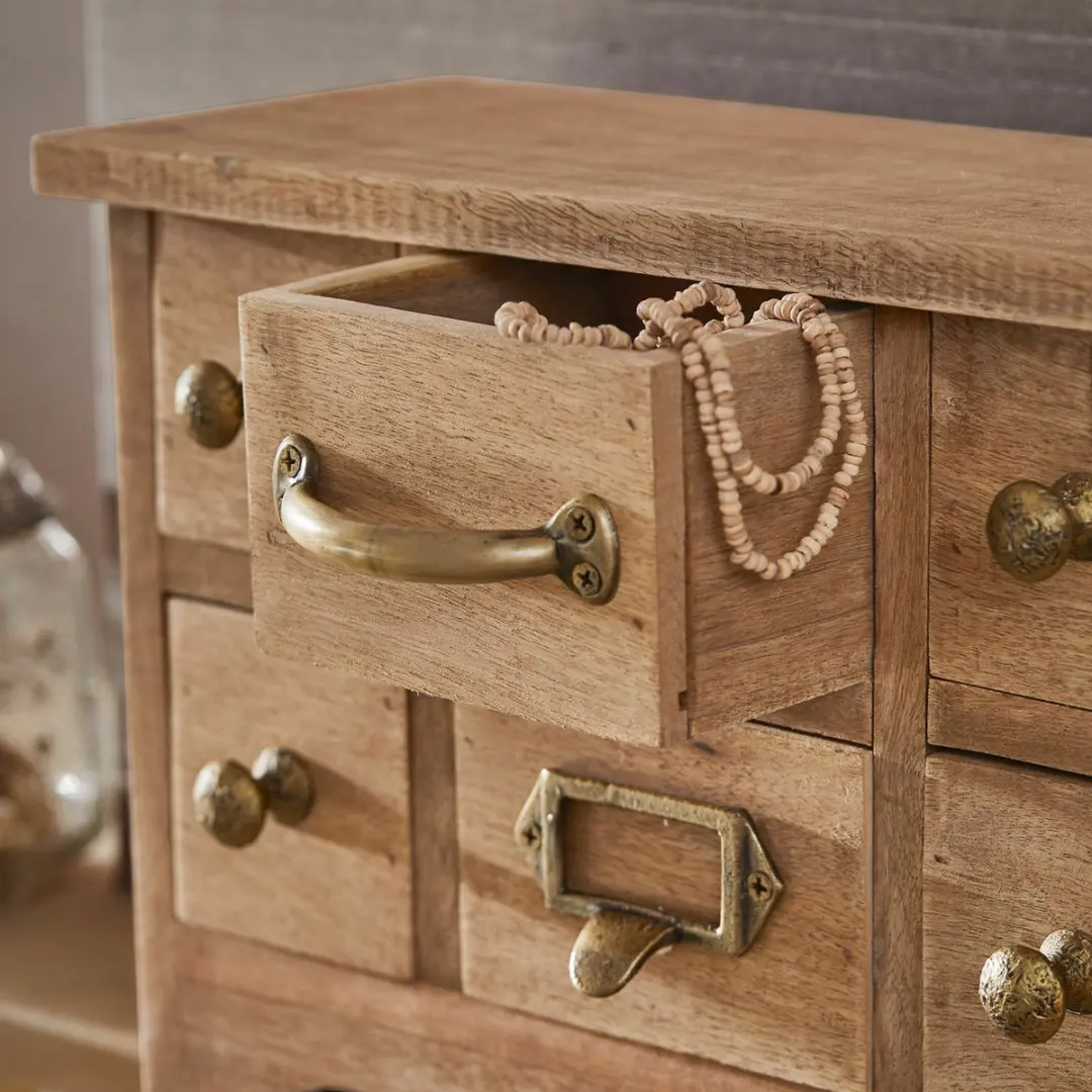 Loberon Lhomme Organizer - 9 Vakken - Bruin - afbeelding 6 van 6