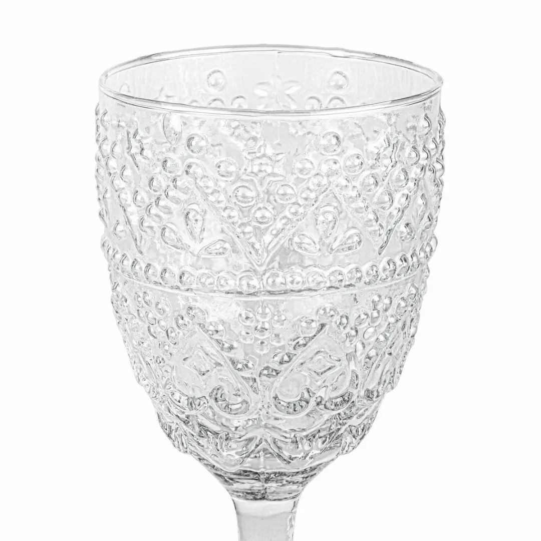 Loberon Glas Set 4 Stuks - Ø8.5cm Heldere Wijnglazen - afbeelding 5 van 6