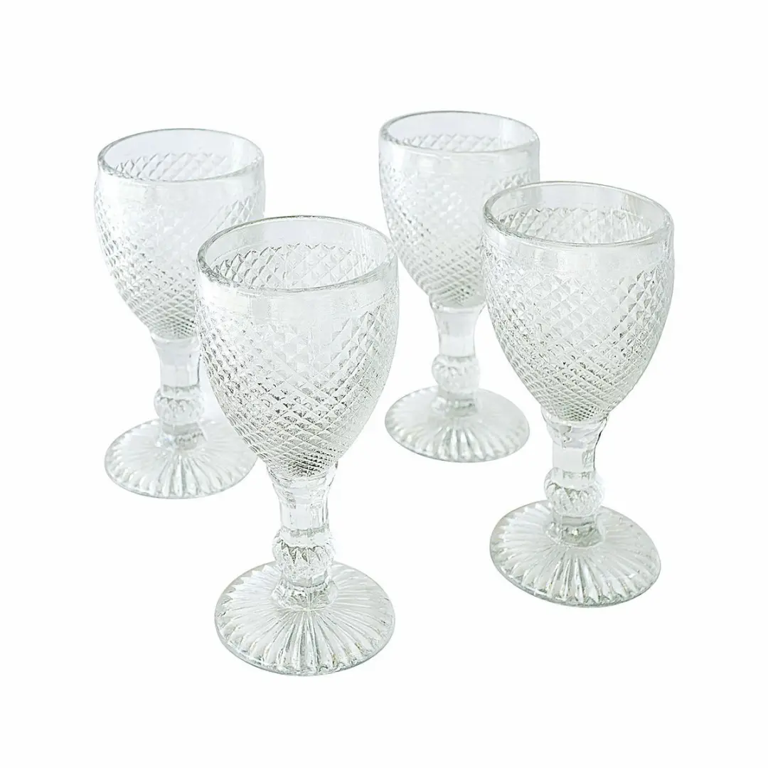 Loberon Santerre Glas Set - 4 Stuks Ø9cm Heldere - afbeelding 5 van 5