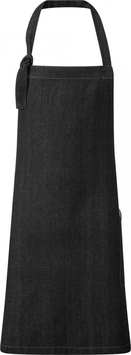 Schort/Tuniek/Werkblouse Unisex One Size Premier Black Denim 50% , 50% Katoen