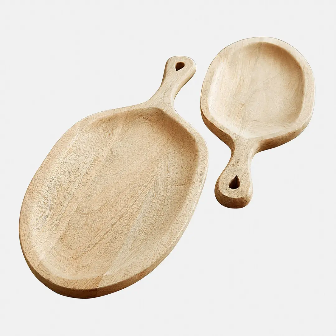 Loberon Nolaria Dienbladset - 2 Stuks - Bruin