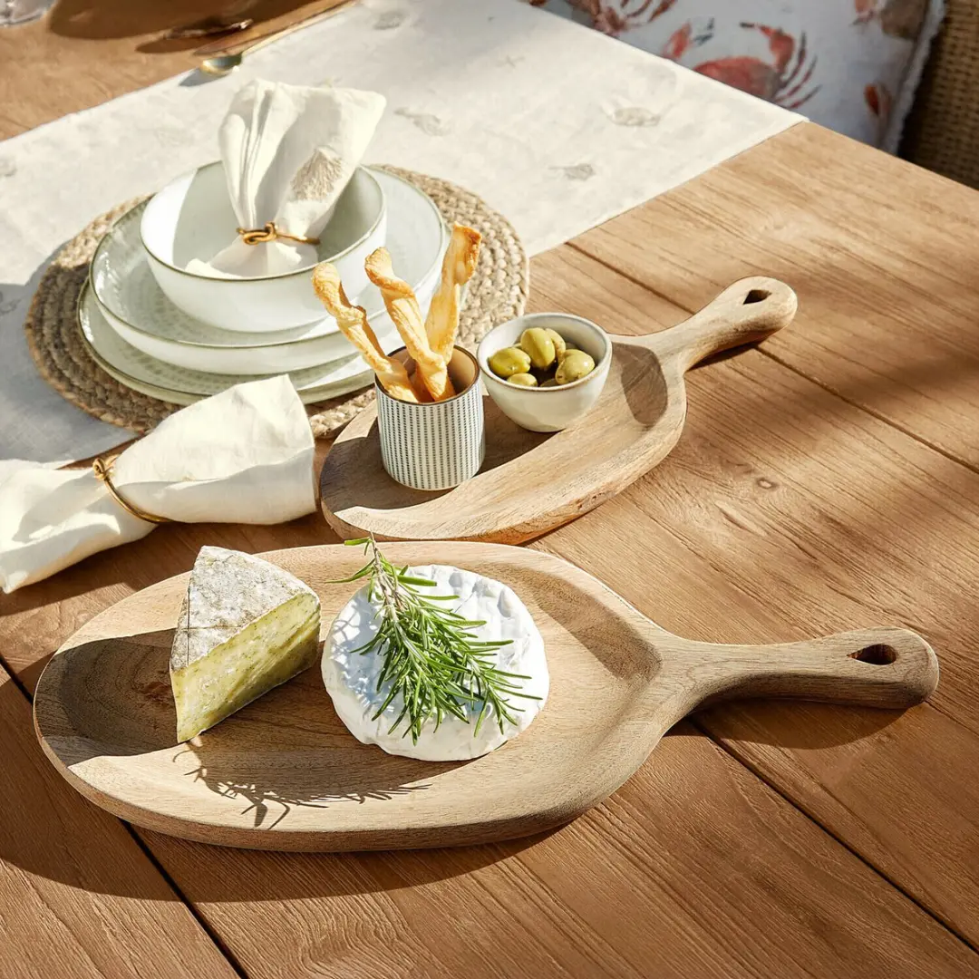 Loberon Nolaria Dienbladset - 2 Stuks - Bruin