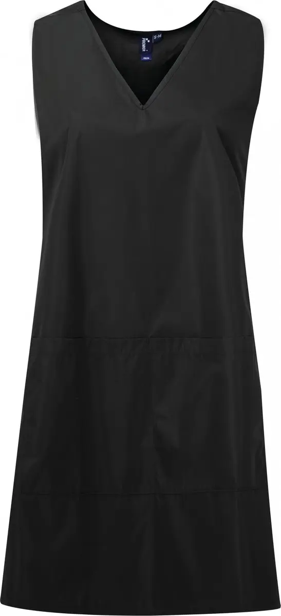 Schort/Tuniek/Werkblouse Dames L/XL Premier Black 100% Polyester