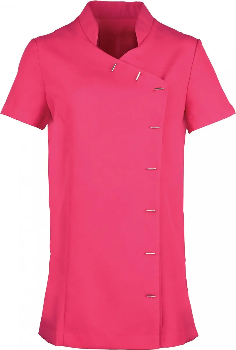 Schort/Tuniek/Werkblouse Dames M (12 UK) Premier Hot Pink 100% Polyester