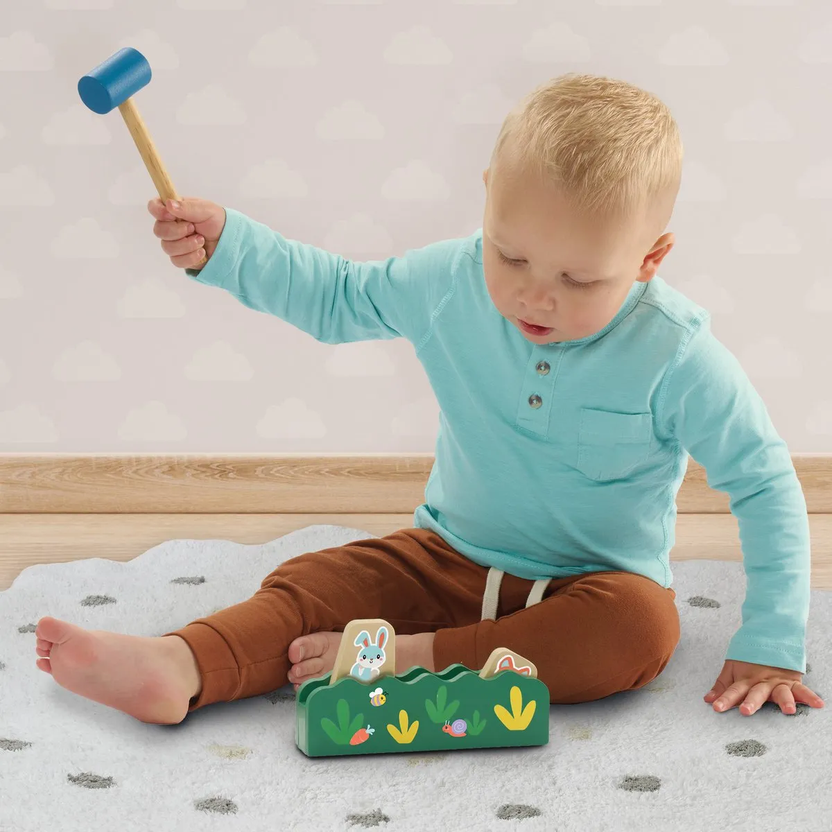 SES Creative Tiny Talents Houten Hamerbank - Meerkleurig