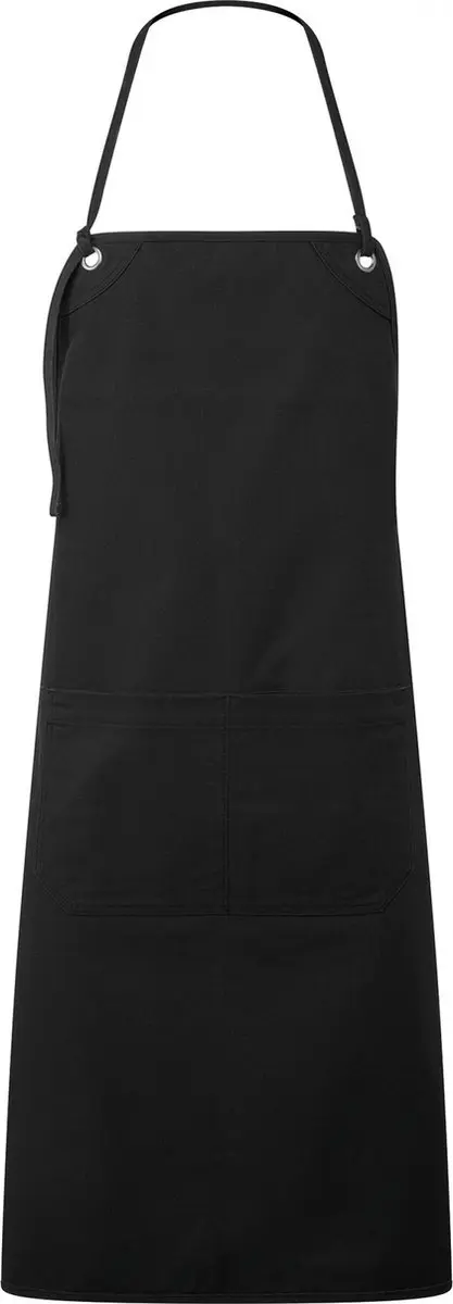 Schort/Tuniek/Werkblouse Unisex One Size Premier Black 60% Katoen, 40%